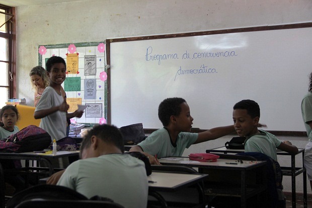 Na Escola Estadual José Mendes Corrêa, em Belo Horizonte, o Plano de Convivência Democrática já está em prática. Foto: Eric Abreu (SEE/MG)